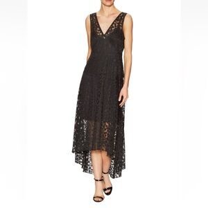 Anthropologie Tracy Reese 'Black Lace Frock' Midi Dress Sz S Beautiful NWT